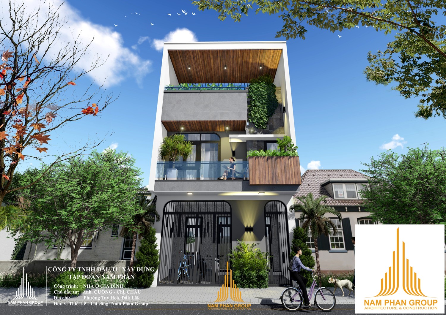 Nhà phố 6x20 hiện đại tại Tuy Hòa